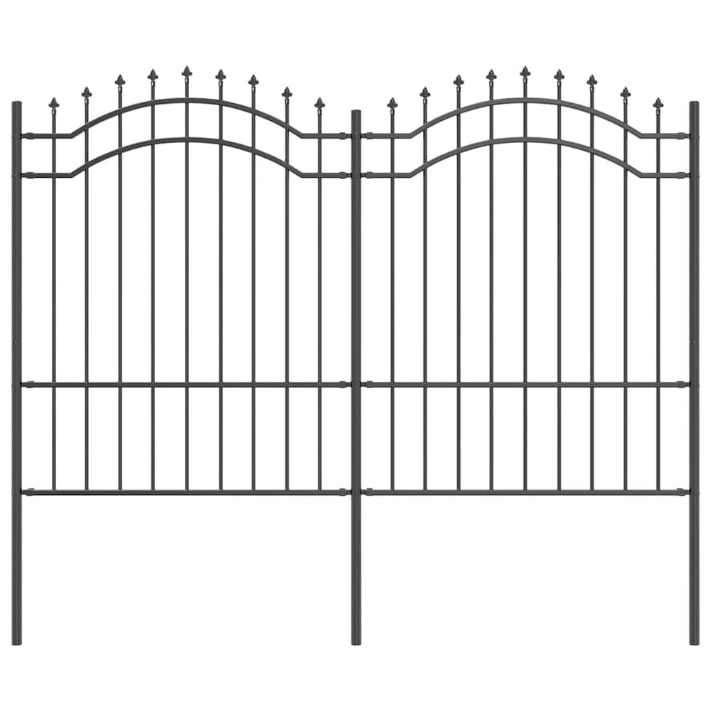 vidaXL Clôture de jardin Woerden Gris 240 x 190 cm Acier poudré