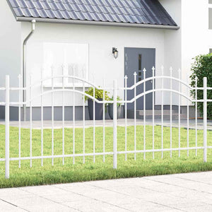 Gartenzaun Woerden Weiß 240x140cm Stahl