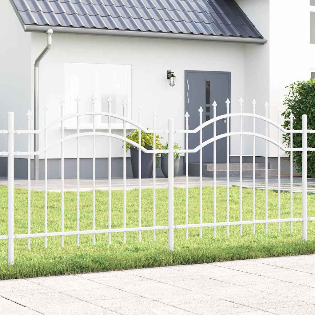 Gartenzaun Woerden Weiß 240x140cm Stahl