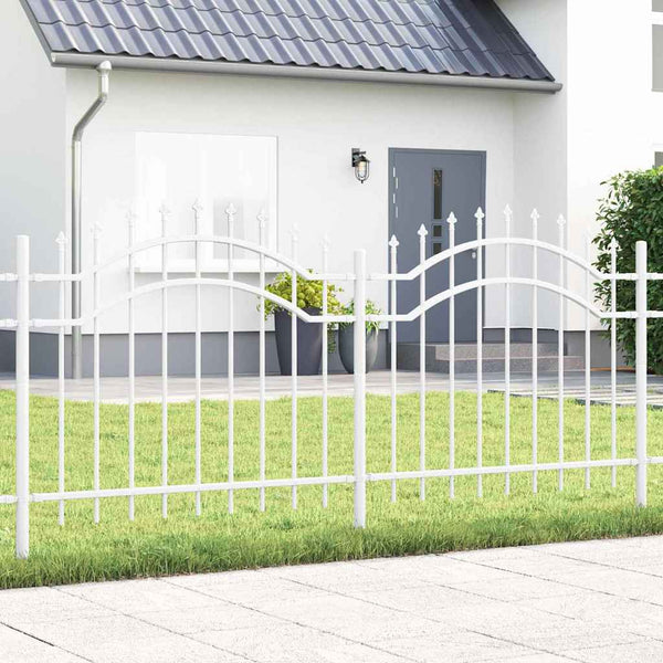 Gartenzaun Woerden Weiß 240x140cm Stahl