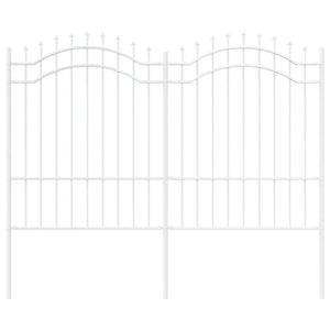 Weißer Gartenzaun Woerden, 240x190 cm, Stahl