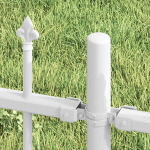 Gartenzaun Woerden Weiß 240x215 cm Stahl