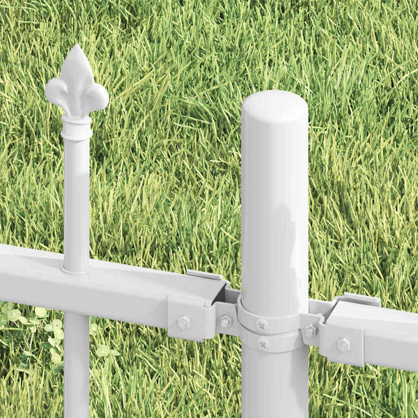 Gartenzaun Woerden Weiß 240x215 cm Stahl