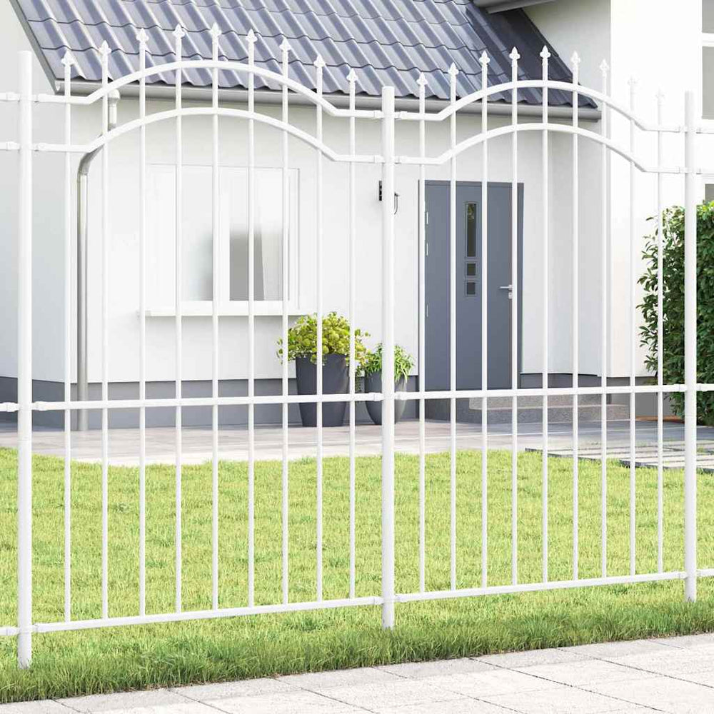 Gartenzaun Woerden Weiß 240x215 cm Stahl