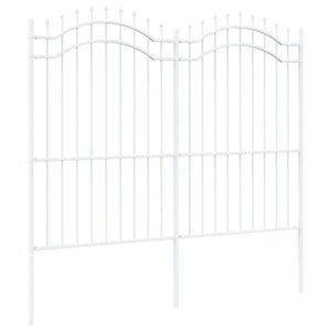 Gartenzaun Woerden Weiß 240x215 cm Stahl