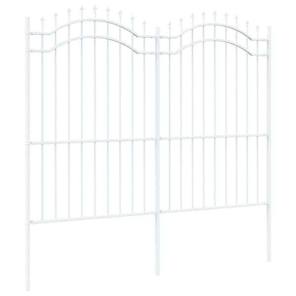 Gartenzaun Woerden Weiß 240x215 cm Stahl