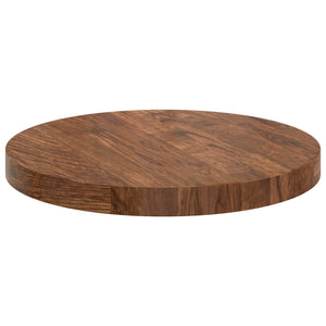 Tischplatte Massivholz Eiche Hellbraun Ø 30cm