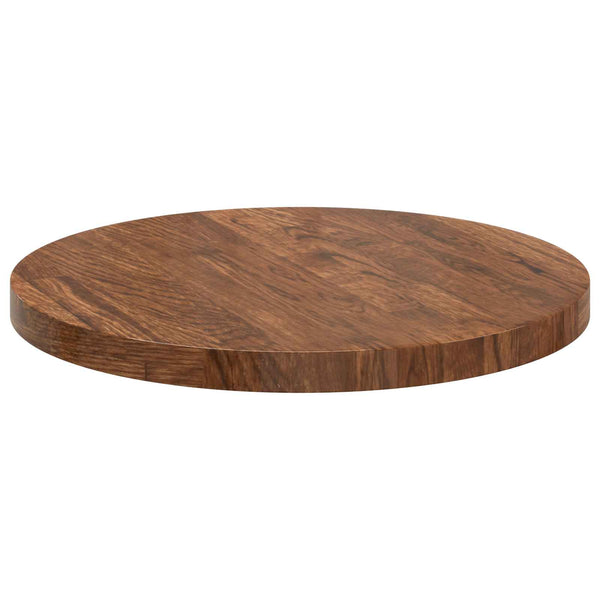 Tischplatte Hellbraun Ø 40cm Eiche Massivholz