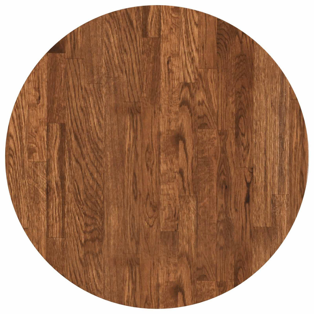 vidaXL Plateau de table marron clair Ø 50 x 2,5 cm en chêne massif