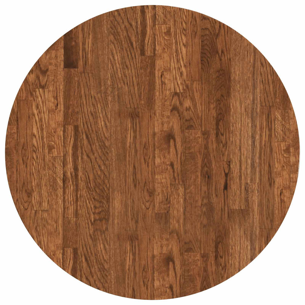 vidaXL Plateau de table marron clair Ø 60 x 2,5 cm en chêne massif