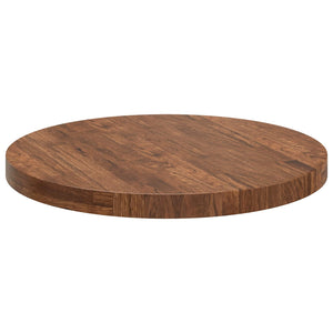 Tischplatte Hellbraun Ø 60cm Eiche Massivholz