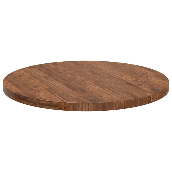 Tischplatte Hellbraun Ø 90cm Eiche Massivholz