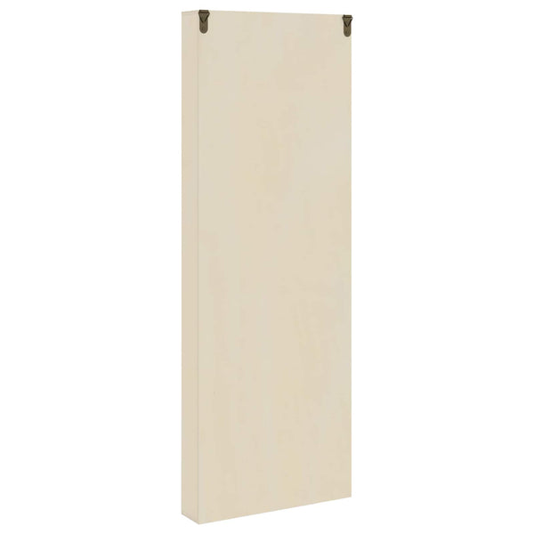 Beige Wandvitrine mit Regal