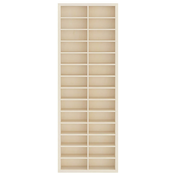 Beige Wandvitrine mit Regal