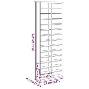 Beige Wandvitrine mit Regal