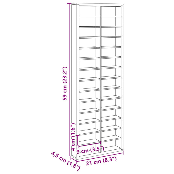 Beige Wandvitrine mit Regal