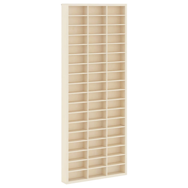 Beige Wandvitrine mit Regal