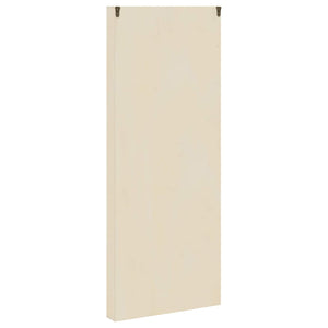 Beige Wandvitrine mit Regal