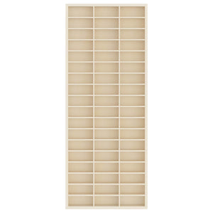 Beige Wandvitrine mit Regal