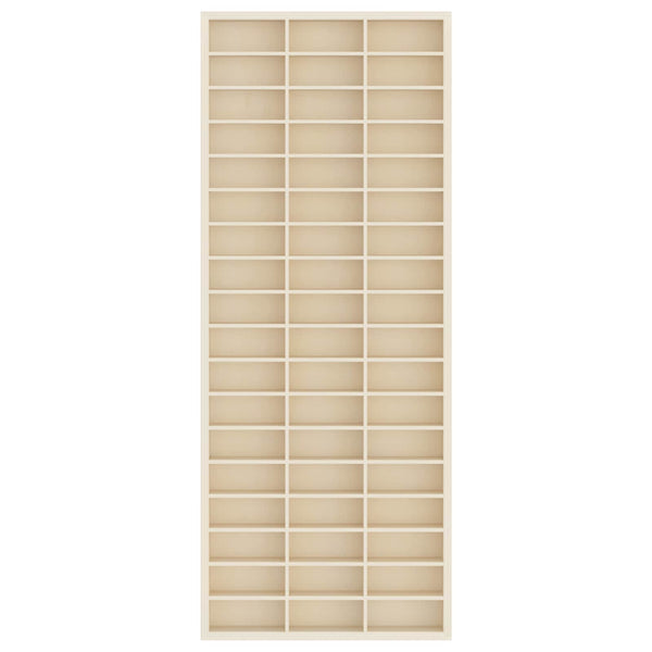 Beige Wandvitrine mit Regal