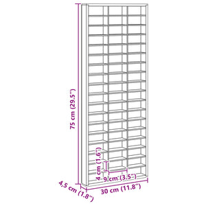 Beige Wandvitrine mit Regal