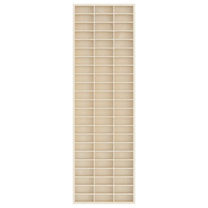 Beige Wandvitrine mit Regal