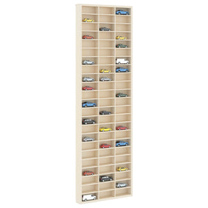 Beige Wandvitrine mit Regal