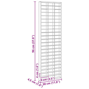 Beige Wandvitrine mit Regal