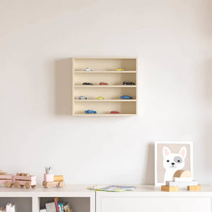 vidaXL Vitrine murale avec étagère Beige 40 x 8,5 x 37 cm Bois d'ingénierie