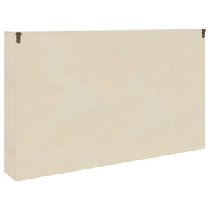 Beige Wand-Vitrine mit Regal