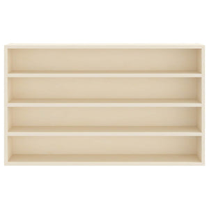 Beige Wand-Vitrine mit Regal