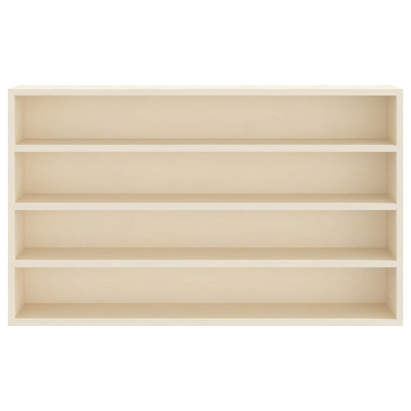 Beige Wand-Vitrine mit Regal