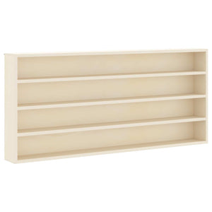 Beige Wandregal mit Fächern 80x36 cm