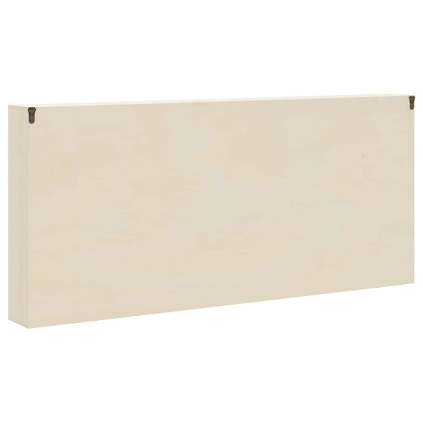 Beige Wandregal mit Fächern 80x36 cm