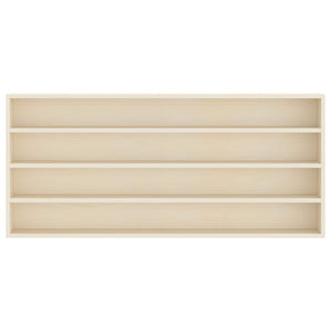 Beige Wandregal mit Fächern 80x36 cm