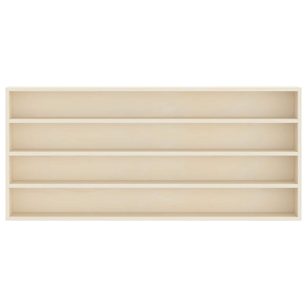 Beige Wandregal mit Fächern 80x36 cm