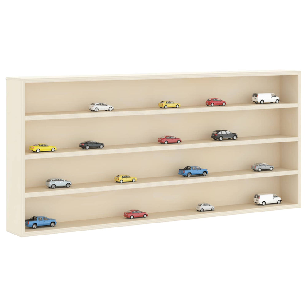 Beige Wandregal mit Fächern 80x36 cm
