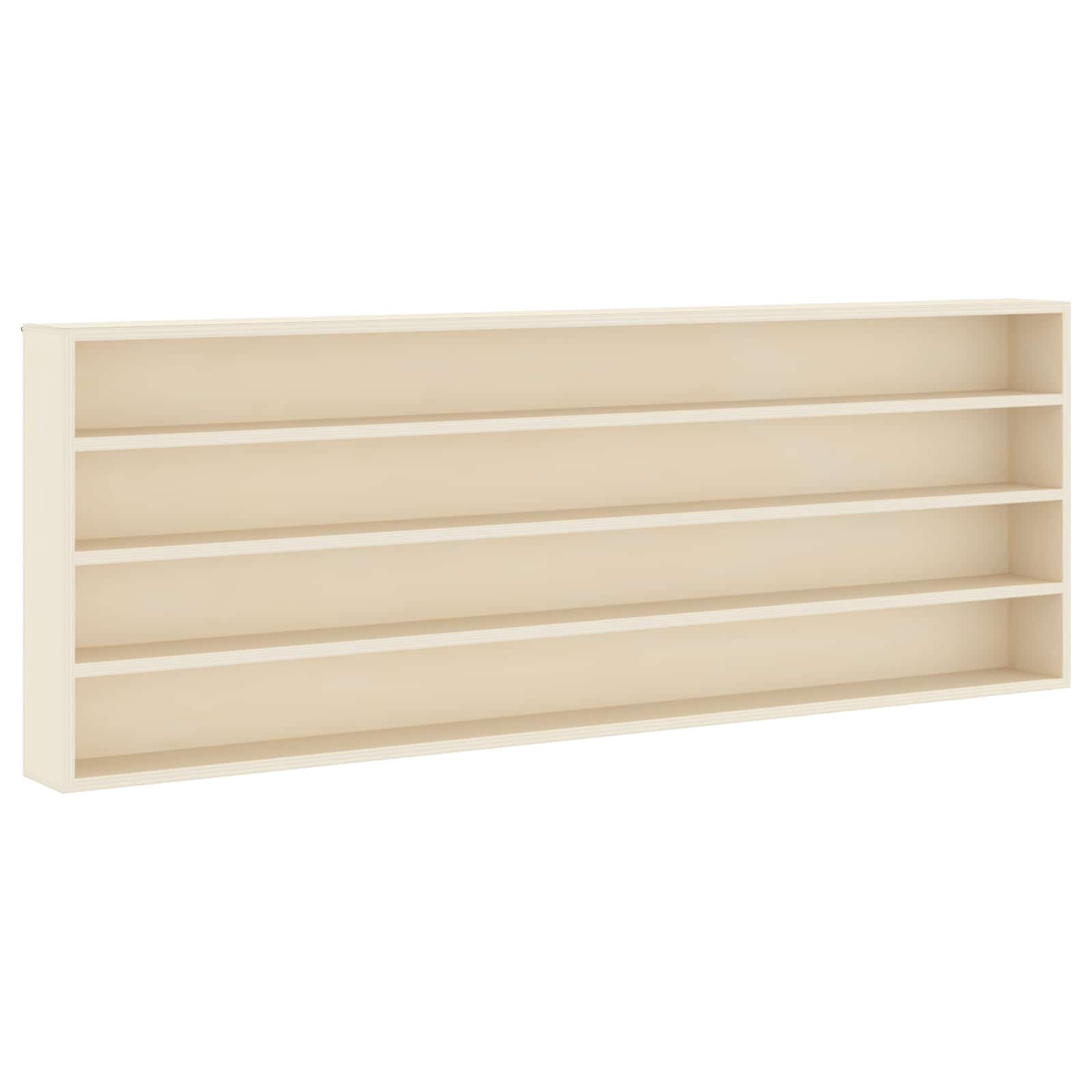Beige Wanddisplay-Case, 100 cm