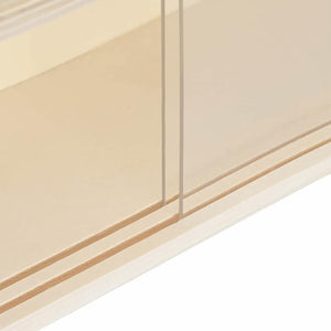 Beige Wandvitrine mit Regal