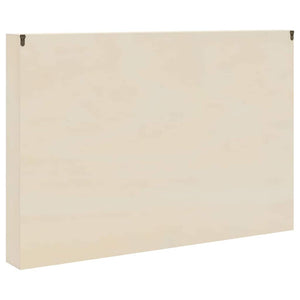 Beige Wandvitrine mit Regal