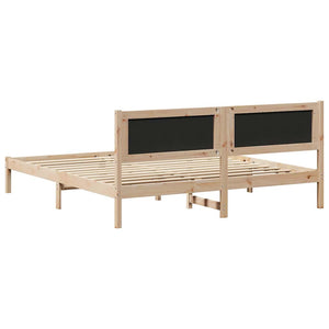 Bettrahmen Taupe 180x200 cm Kiefer Massivholz