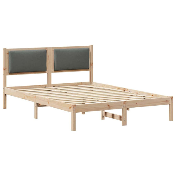 Bettrahmen Dunkelgrau 160x200 cm Kiefernholz