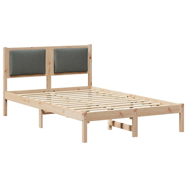 Dunkelgraues Kiefernholz Bett 120x200 cm