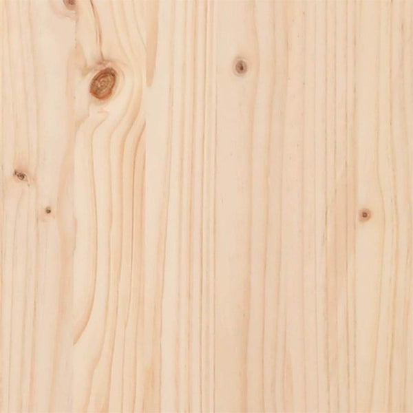 Bettrahmen Taupe 140x190 cm Kiefer Massivholz