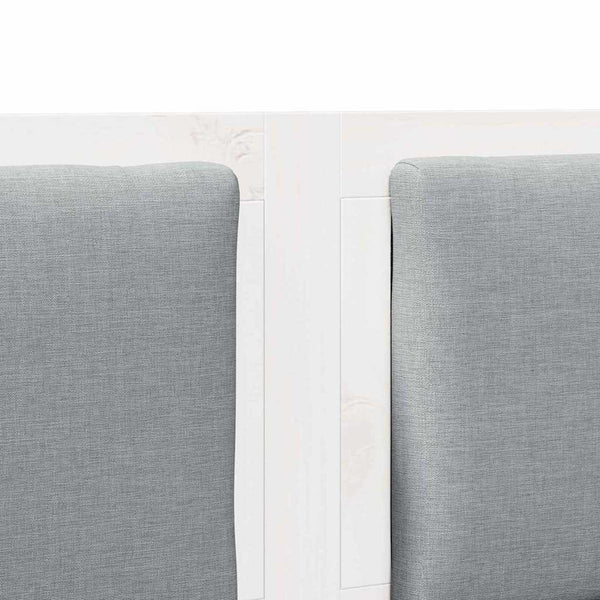 Kopfteil Weiß 200 cm Kiefer Massivholz