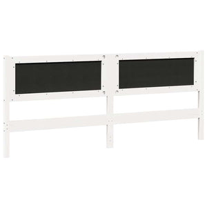 Kopfteil Weiß 200 cm Kiefer Massivholz