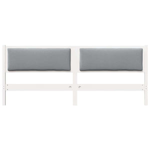 Kopfteil Weiß 200 cm Kiefer Massivholz