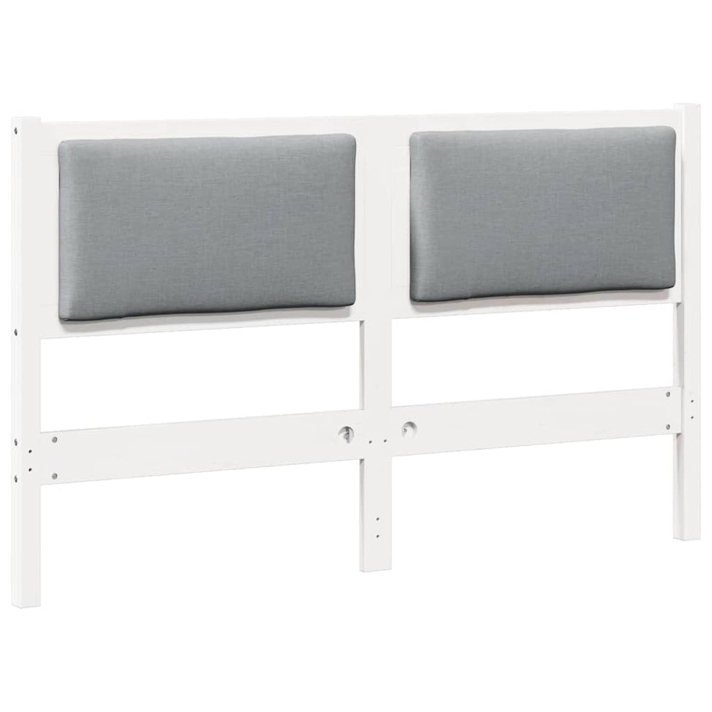 Kopfteil Weiß 150 cm Kiefer Massivholz