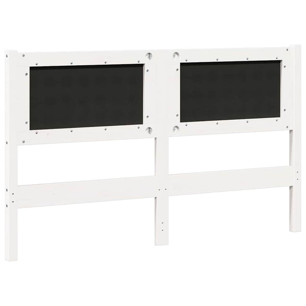 Kopfteil Weiß 150 cm Kiefer Massivholz
