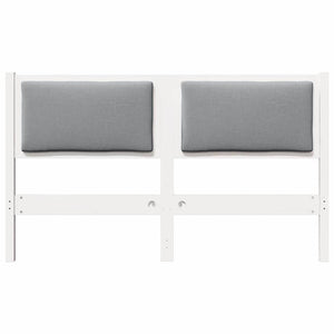 Kopfteil Weiß 150 cm Kiefer Massivholz